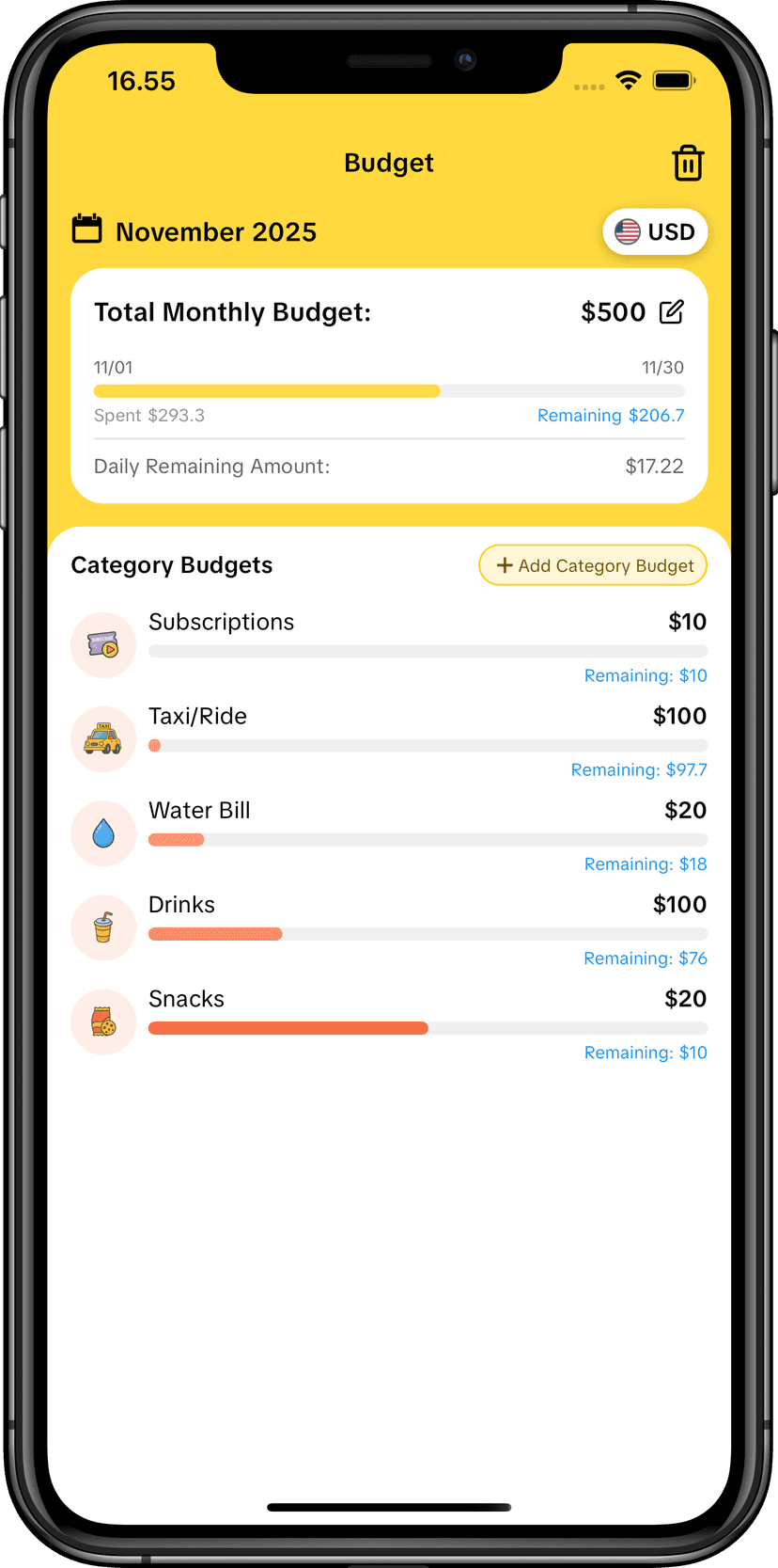 MoneyKu Budget Tracking