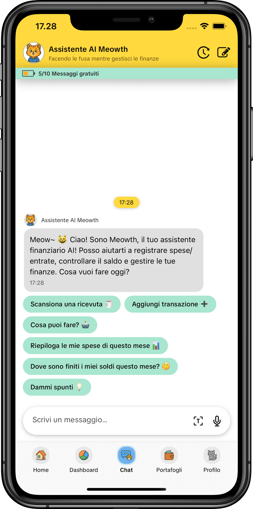 Assistente AI MoneyKu
