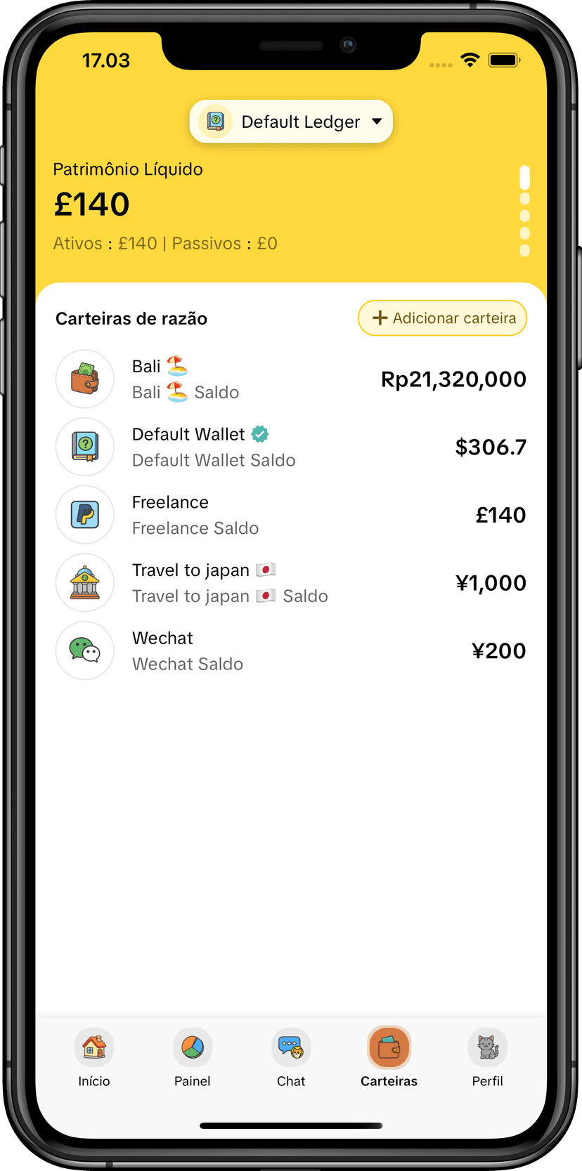 Gerenciamento de Multi-Carteiras MoneyKu