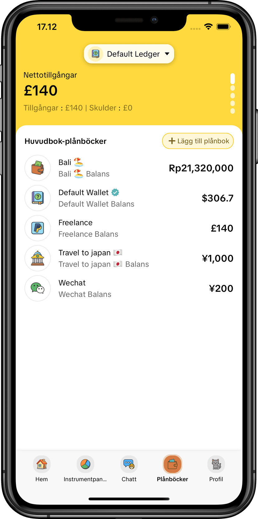MoneyKu Multi-Wallet Hantering