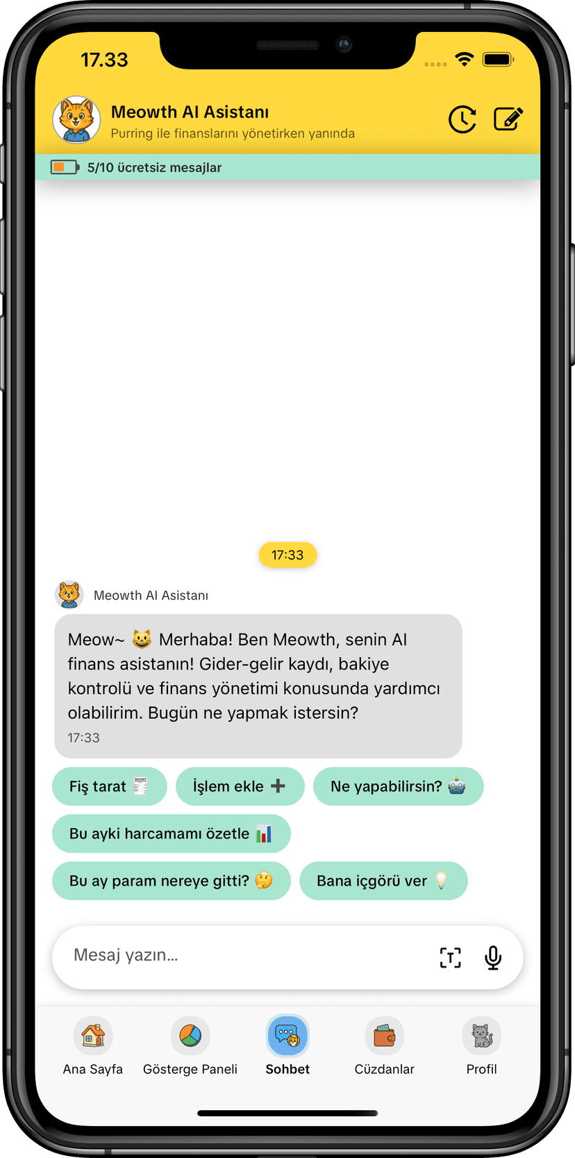 MoneyKu Yapay Zeka Asistanı